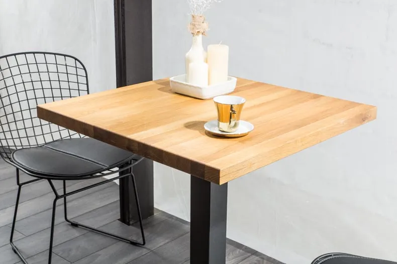 Кухонний стіл SIGNAL PURO, дуб / чорний, 60x60 фото №7