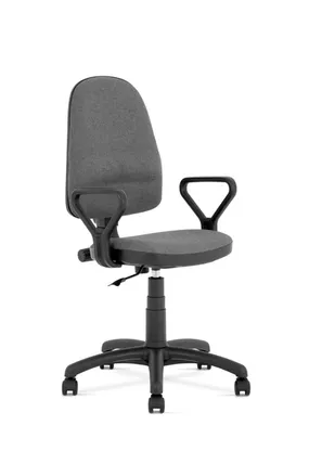 Крісло комп'ютерне офісне обертове HALMAR BRAVO, сіре, OBAN EF031 фото