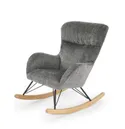 Мягкое кресло-качалка HALMAR CASTRO, серый фото thumb №1