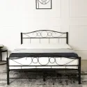 Кровать металлическая MEBEL ELITE GRIFFIN, 120x200 см, Черный фото thumb №3