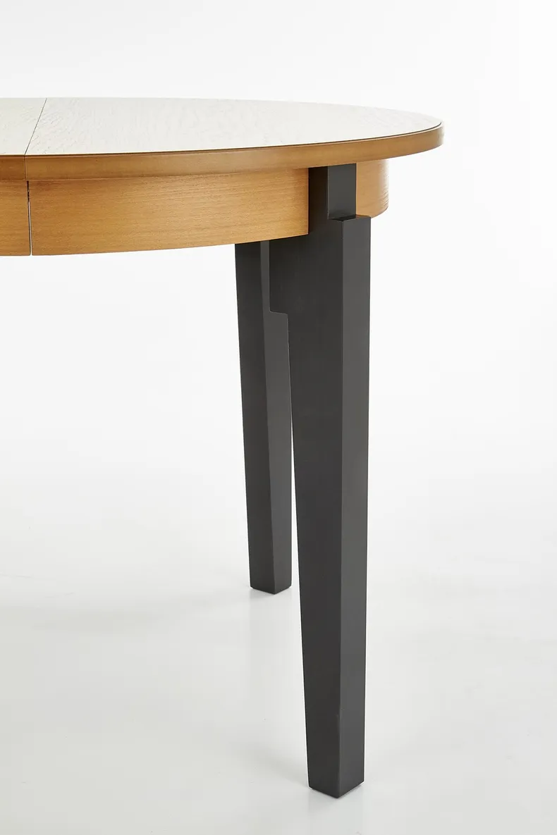 Обідній стіл розкладний HALMAR SORBUS 100-200x100 см, стільниця - дуб медовий, ніжки - графіт фото №11
