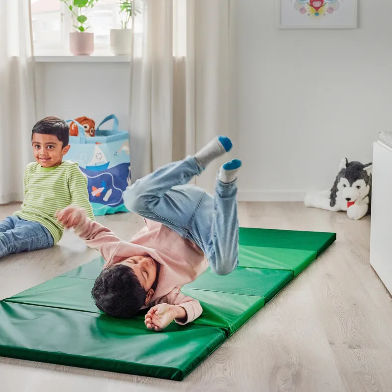 IKEA PLUFSIG ПЛУФСИГ, складной гимнастический коврик, зеленый, 78x185 см 305.522.69 фото №3