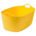IKEA TORKIS ТОРКИС, гибкая корзина д/белья, желтый, 35 l 505.791.64 фото thumb №1