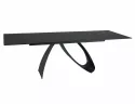 Стол обеденный раскладной SIGNAL Diuna (160-240)X90, матовый чёрный, черный фото thumb №1