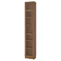 IKEA BILLY БІЛЛІ / OXBERG ОКСБЕРГ, книжк шафа зі склян двер / дод модул, коричневий горіх, 40x30x237 см 594.833.60 фото