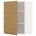 IKEA METOD МЕТОД, навесной шкаф с полками, белый / Воксторп имит. дуб, 60x80 см 095.392.89 фото thumb №1