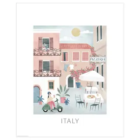 IKEA BILD БІЛЬД, постер, ілюстрація, Італія, 40x50 см 105.816.87 фото