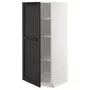 IKEA METOD МЕТОД, высокий шкаф с полками, белый / Лерхиттан с черными пятнами, 60x60x140 см 294.602.42 фото