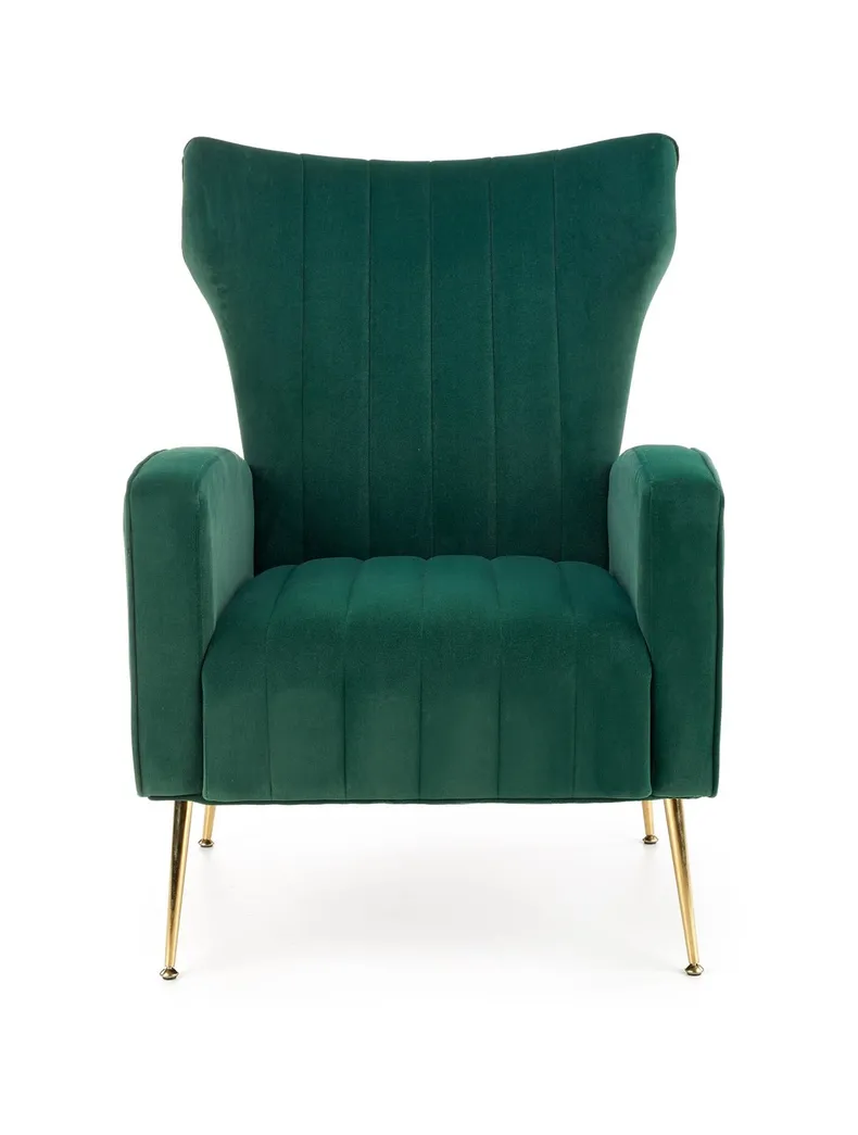 Кресло мягкое HALMAR VARIO темно-зеленое фото №8
