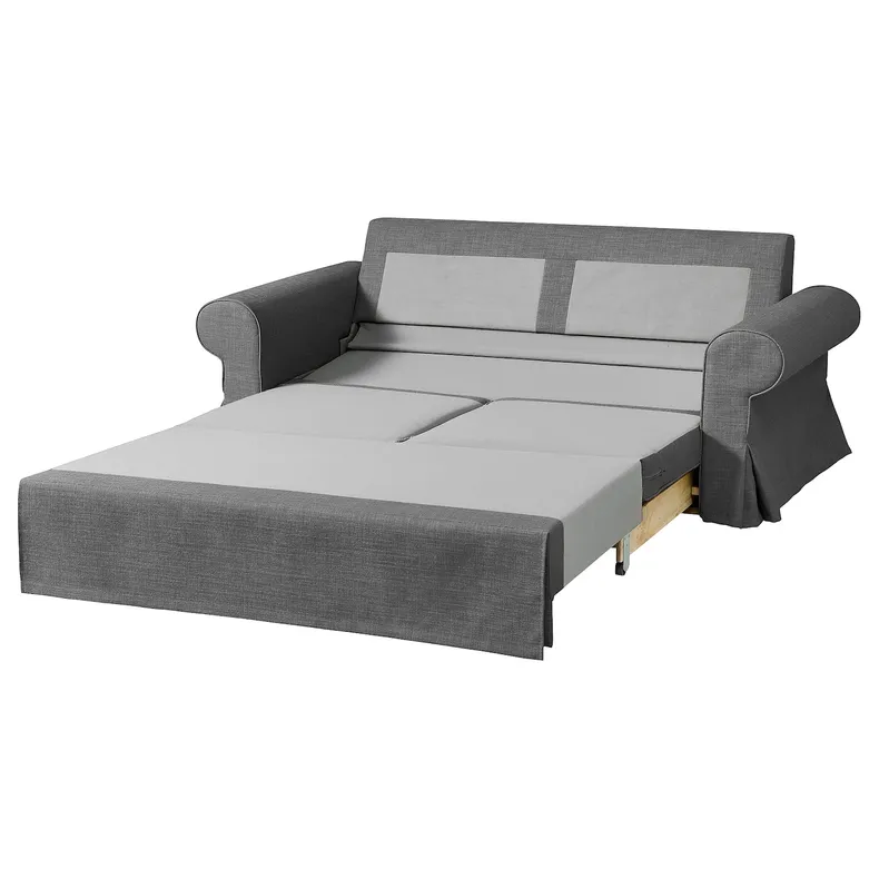 IKEA EVERTSBERG ЕВЕРТСБЕРГ, 2-місний диван-ліжко, зі сміттєвим баком Skiftebo / темно-сірий 705.982.08 фото №2