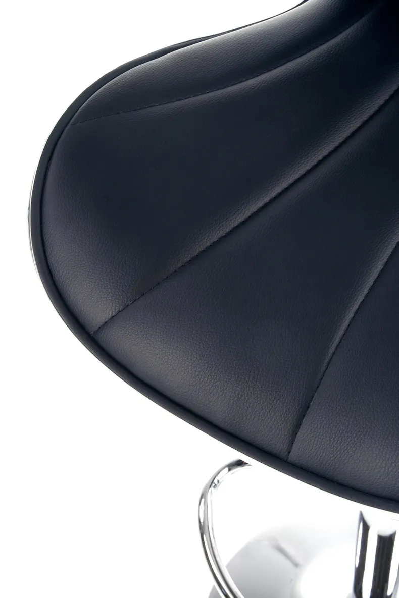 Барний стілець HALMAR H69 хокер чорний, хром фото №7