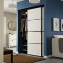 IKEA SKYTTA СКЮТТА / MEHAMN МЕХАМН, дверь раздвижная, комбинация, черный / 2стр белый, 152x205 см 394.995.74 фото thumb №2