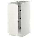 IKEA METOD МЕТОД, напольный шкаф / проволочные корзины, белый / белый, 40x60 см 294.587.10 фото thumb №1