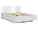 BRW Ліжко двоспальне з підйомним механізмом BRW FORN 160х200 см, білий глянцевий LOZ/160/B-BIP фото thumb №1