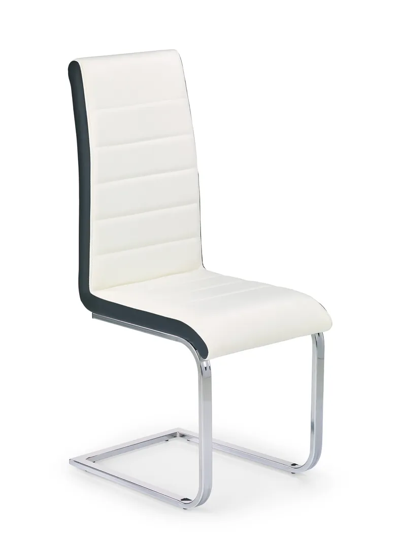 Кухонний стілець HALMAR K132 білий, чорний фото №1
