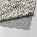 IKEA RÖRKÄR РЕРКЕР, килим, пласке плетіння, чорний / натуральний, 80x150 см 704.187.78 фото thumb №5