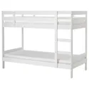 IKEA MYDAL МЮДАЛЬ, каркас 2-ярусного ліжка, білий, 90x200 см 204.676.29 фото thumb №1