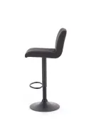 Барний стілець HALMAR H89, ніжка - чорна, оббивка - темно-сірий фото thumb №2