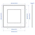 IKEA LOMVIKEN ЛОМВИКЕН, рама, черный, 32x32 см 003.358.52 фото thumb №4