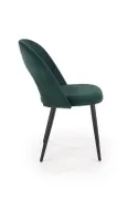 Кухонный стул HALMAR K384 темно-зеленый/черный (1п=4шт) фото thumb №3