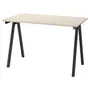 IKEA TROTTEN ТРОТТЕН, письмовий стіл, бежевий / антрацит, 120x70 см 094.295.68 фото