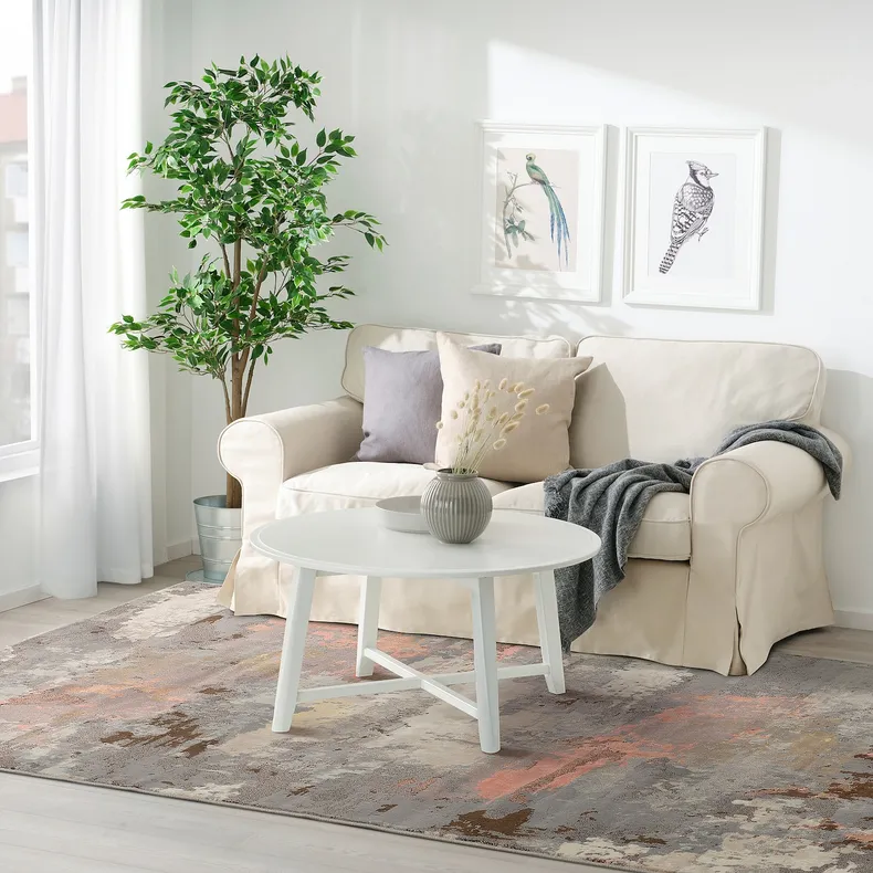 IKEA GRUNDSKOLA ГРУНДСКОЛА, килим, короткий ворс, різнокольоровий, 200x300 см 205.193.17 фото №5