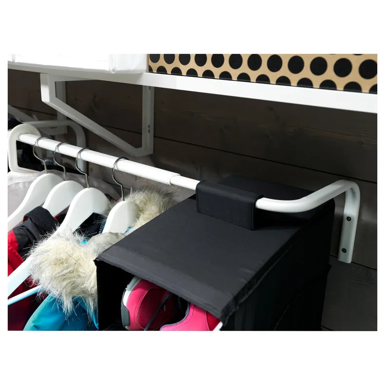 IKEA MULIG МУЛІГ, штанга для одягу, білий, 60-90 см 301.794.35 фото №3
