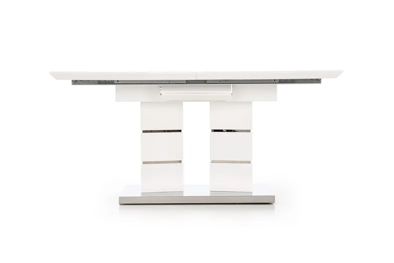 Обеденный стол раскладной HALMAR LORD 160-200x90 см, белый фото №2