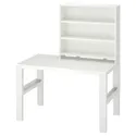 IKEA PÅHL ПОЛЬ, письмовий стіл із стелажем, білий, 96x58 см 495.290.52 фото thumb №1