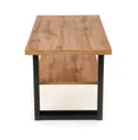 Журнальный столик деревянный HALMAR VENOM U, 120x60 см, цвет: дуб вотан/черный фото thumb №6