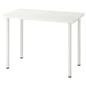 IKEA LINNMON ЛІННМОН / ADILS АДІЛС, стіл, білий, 100x60 см 299.321.81 фото thumb №1