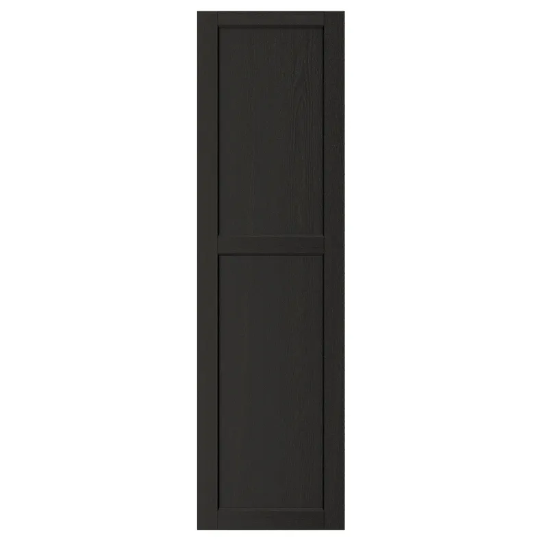 IKEA LERHYTTAN ЛЕРХЮТТАН, дверь, чёрный цвет, 40x140 см 903.560.53 фото №1