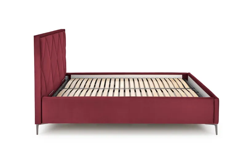 Узголів'я ліжка HALMAR MODULO W4 160 см бордового кольору. Моноліт 59 фото №3