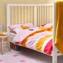 IKEA GRÖNFINK ГРЕНФІНК, підковдра і 1 наволочка д/дитяч ліж, різнобарвний/смугастий, 110x125/35x55 см 605.723.79 фото thumb №4