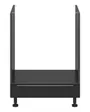 BRW Шкаф для кухонного духового шкафа Sole L6 60 см черный матовый, черный/черный матовый FM_DP_60/82_K-CA/CAM фото