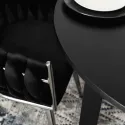 Стіл кухонний розкладний MEBEL ELITE HARRY 102-142х102 см, чорний фото thumb №4