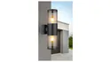 BRW Xeloo 2-позиционный уличный настенный светильник стальной черный 092968 фото thumb №2