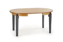 Обідній стіл розкладний HALMAR SORBUS 100-200x100 см, стільниця - дуб медовий, ніжки - графіт фото thumb №13