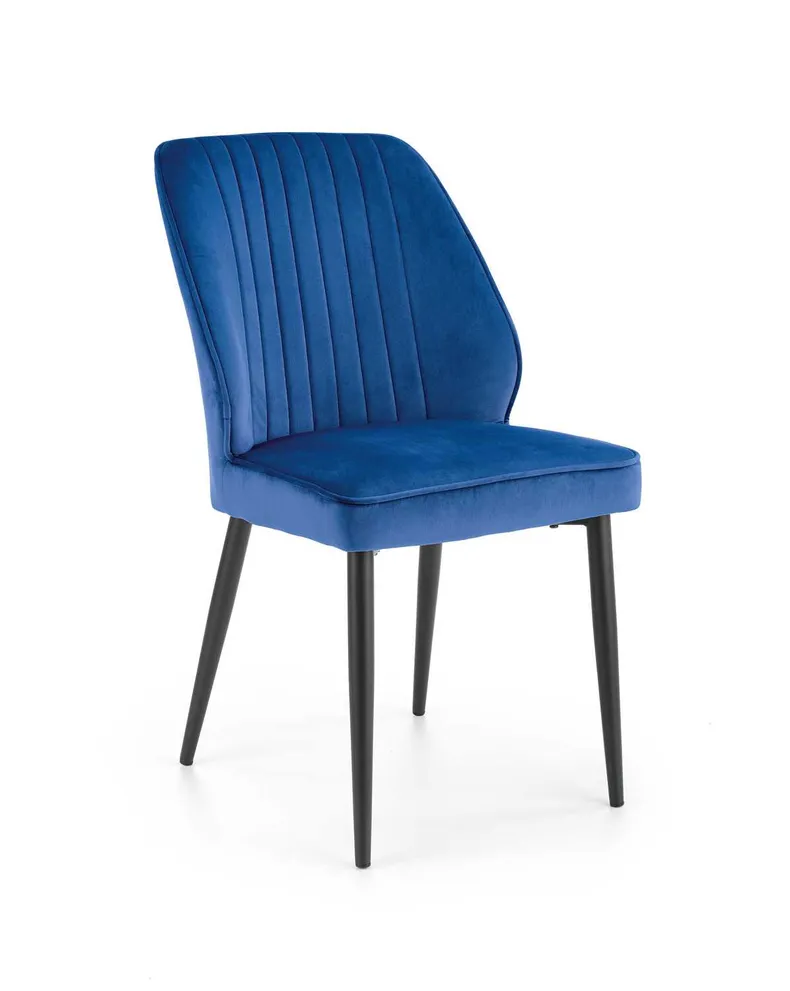 Кухонний стілець HALMAR K432 темно-синій фото №1