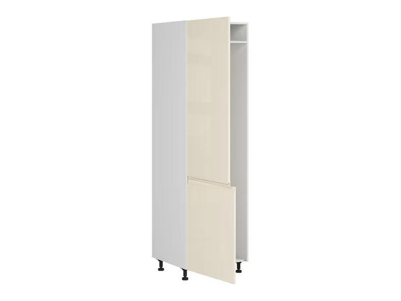 Шафа кухонна для вбудованого холодильника BRW Sole 60 см ліва магнолія глянець, альпійський білий/магнолія глянець FH_DL_60/207_L/L-BAL/XRAL0909005 фото №3