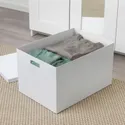 IKEA TJENA ТЙЕНА, коробка для зберігання з кришкою, білий, 35x50x30 см 903.743.49 фото thumb №3