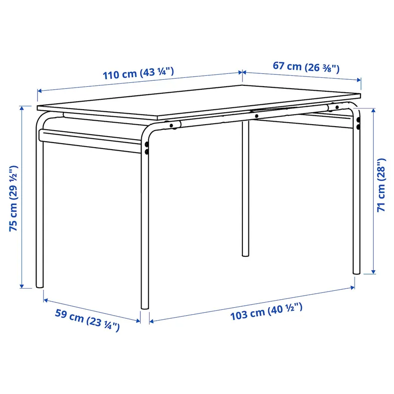 IKEA GRÅSALA ГРОСАЛА / ÖSTANÖ ЭСТАНЁ, стол и 4 стула, серый / красно-коричневый, 110 см 294.972.93 фото №6