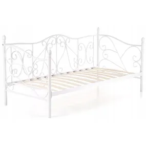 Ліжко односпальне металеве 90x200 см MEBEL ELITE MIKE, білий фото