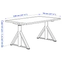IKEA IDÅSEN ІДОСЕН, стіл регульований, коричневий/темно-сірий, 120x70 см 792.809.55 фото thumb №8