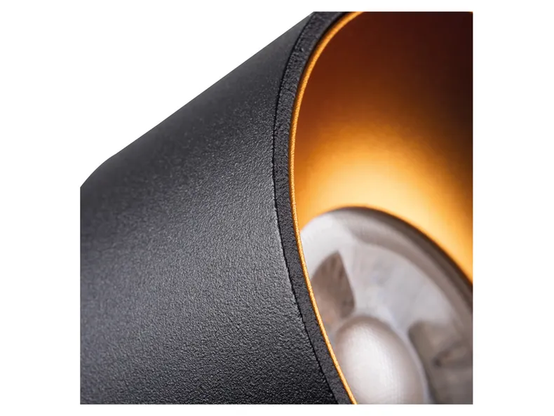 BRW Алюминиевый потолочный светильник Mini Riti черный и золотой 086804 фото №2