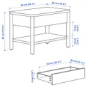 IKEA TONSTAD ТОНСТАД, придиванный столик, дуб, 64x40 см 805.284.70 фото thumb №3