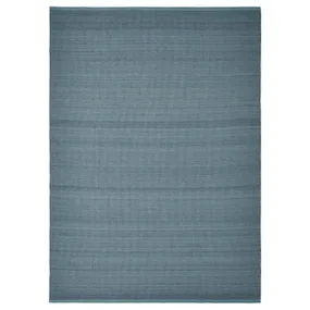 IKEA TIDTABELL ТІДТАБЕЛЛ, килим, пласке плетіння, сіро-блакитний, 170x240 см 405.618.62 фото
