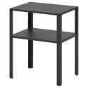 IKEA KNARREVIK КНАРРЕВІК, приліжковий столик, чорний, 37x28 см 005.763.18 фото thumb №1