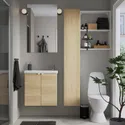 IKEA ENHET ЕНХЕТ, ванна, білий/імітація. дуб, 64x33x65 см 695.470.93 фото thumb №2