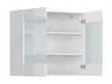 BRW Дводверна кухонна шафа Top Line 80 см з дисплейною панеллю в білому глянці, альпійський білий/глянцевий білий TV_G_80/72_LV/PV-BAL/BIP фото thumb №3